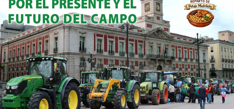 El sector agrario y ganadero madrileño convoca una nueva concentración el 25 de febrero en la Puerta del Sol